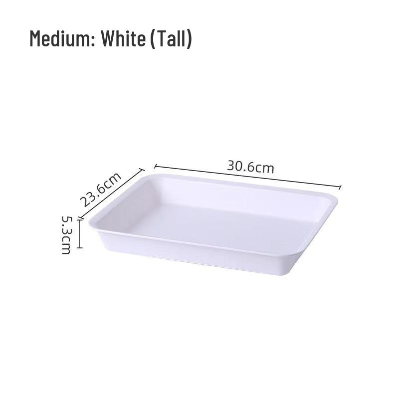 Rectangular Ins Style Plastic Tray for Tea, Water, and Fruit Cups