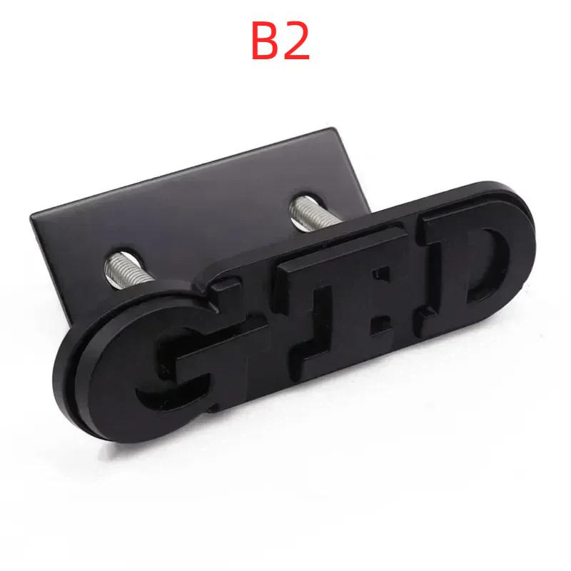 3D Metal GTD Logo Emblem Badge Car Front Grill Rear Trunk Sticker For  PO/LO G/lf 4 5 6 7 7 MK2 MK4 MK5 MK6 MK7 MK8
