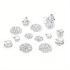 Set da 15 pezzi Mini Teiera Piattini Tazze Accessori Mini Stoviglie in Ceramica Micro Acquario Paesaggio Ornamento per Paesaggistica