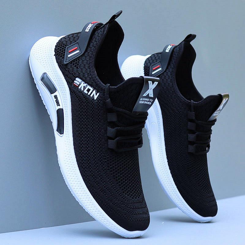 Spring White Casual Shoes Breathable Non-slip Walking Sneakers Men Shoes Outdoor 2026 Comfortable Fashion Lace Up Running Shoes