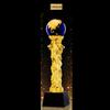 Creative Electroplated Resin Trophy, Crystal Base , Dance , Music , Sports, Competition Awards, Customized, Home Decoration, 1Pc