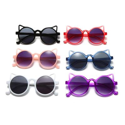 Cute Animal Cartoon Ears Sunglasses for Girls Boys Outdoor Sun Protection Children Vintage Classic Kids