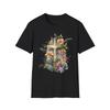Floral Cross T-Shirt, Unisex Softstyle Tee, Inspirational Gift, Faith-Based