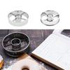 Set of 2 Commercial Stainless Steel Dessert Mold Cutters Baking Accessories Metal Texture Suitable for Baking Cookie