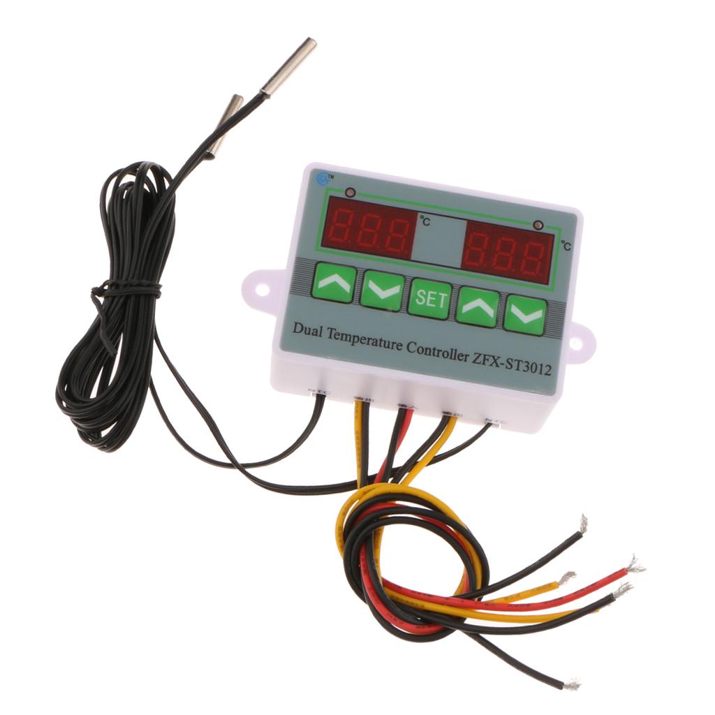 ZFX12 Microcomputer Intelligent Dual Digital Temperature Controller 12V