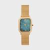 Blue Mother-of-Pearl Watch Women's Mesh Watch Rumton Harbor Blue Gold