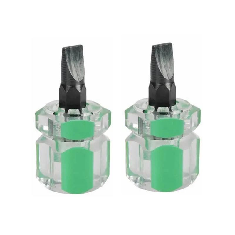Mini Screwdriver Phillips Screwdriver Mini Screwdriver Short Small Split Fender Tools Kit Slotted Flat Cross-head Screwdriver