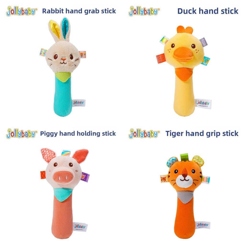 Baby Hand Grip Toy With Rabbit Duck Design For Early Development And Comfort For Infants