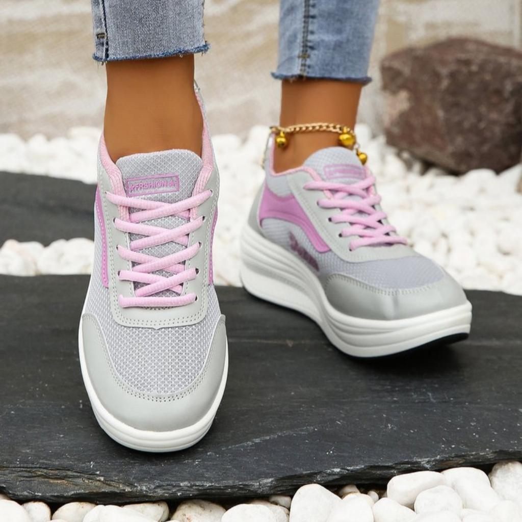 Fashion Women Casual Sneakers Woman Fashion Platform Vulcanized Shoes Sneakers Women Breathable Walking Shoes Plus Size Zapatillas Mujer