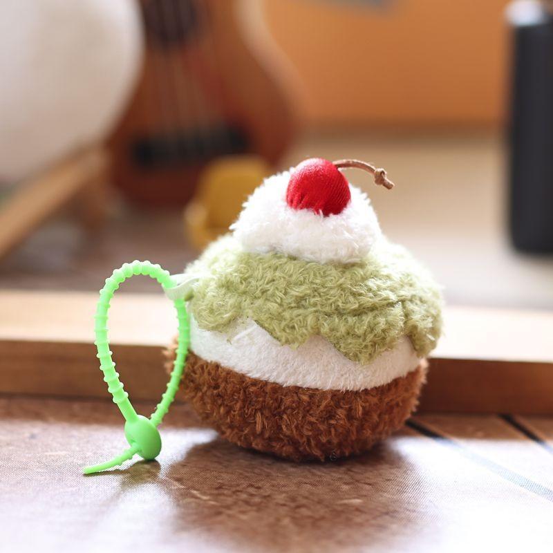 Dessert Plush Cartoon Toy Cute Cake Doll Keychain Backpack Pendant Holiday Gift