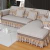 Sofaüberwurf Vollständige Abdeckung Gestepptes Kissen für alle Jahreszeiten Hochwertiger Sofa-Überwurf im europäischen Stil Eleganter Möbelschutz
