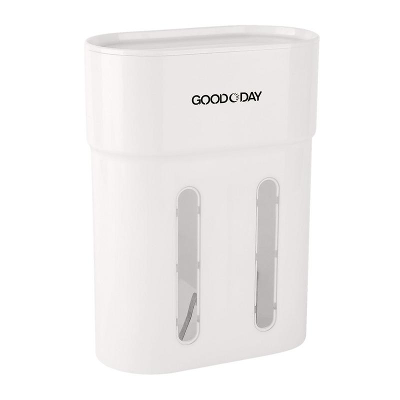 

Water Cooler Cup Dispenser Coffee Cup Dispenser Double Tube Large Capacity Water Dispenser Cup Holder Wall Mount Bathroom Cup белый
