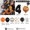 59pcs Explosion Star Basketball Balloon Set 32 Inch Black Number 1-9 Birthday Balloon Sports Theme Party Atmosphere Decoration