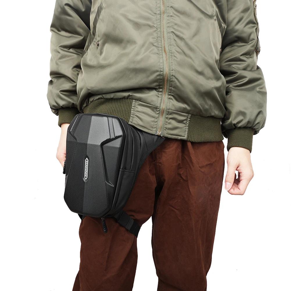 Motorcycle Leg Bag Hard Shell Motorcycle Drop Leg Side Bag Expandable Waterproof Mobile Phone Purse Motorcycle Accessories