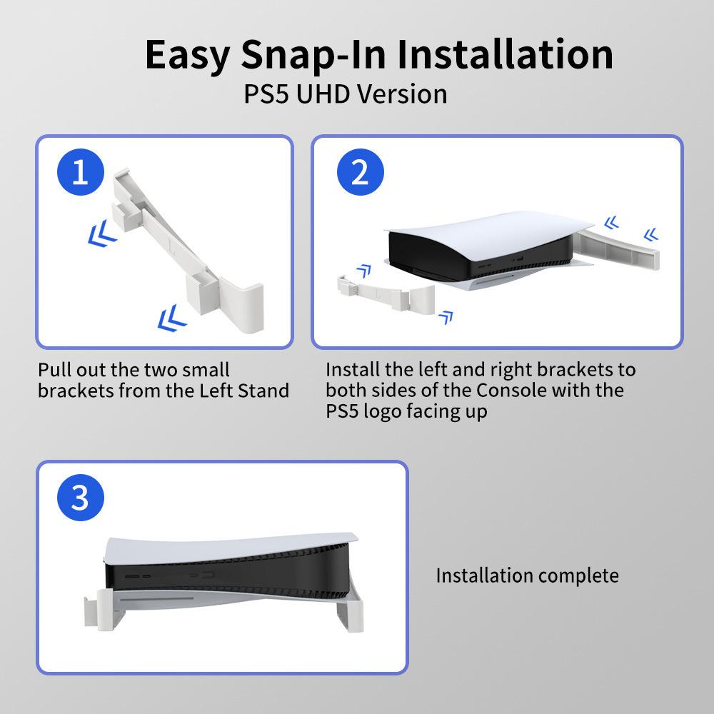 JYS JYS-P5143 Suport Orizontal pentru Consola PS5 Versiunea Digitală/Disc Suport