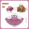 Purple Lace Long Skirt Goose Outfit - Cute Christmas Courtyard Decoration