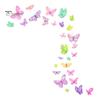 1 arkusz kolorowe naklejki ścienne z motylami samoprzylepny wodoodporny PVC zdejmowany salon dla dzieci dekoracja sypialni dla dziewczyn Wall Art naklejka