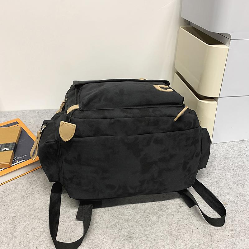 Junior High School Student Schoolbag Men's Large Capacity Backpack Print Women's Travel Backpack with Coin Purse