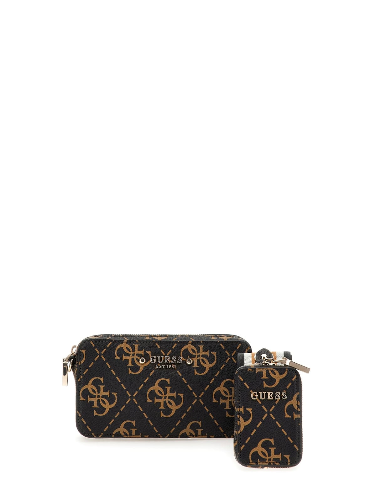 

Сумка через плечо Guess Rea High Brown Logo SG896374