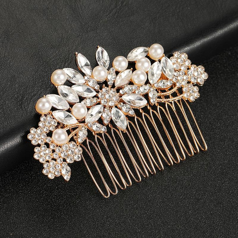 Pearl Bride Wedding Hair Comb Hair Side Comb Bridal Hair Clips Bridal Hair Accessories Hair Jewelry For Women And Girls