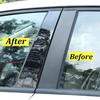 Black Window Pillar Post Molding Black Cover Door Trim For 2006~2011 Honda Civic