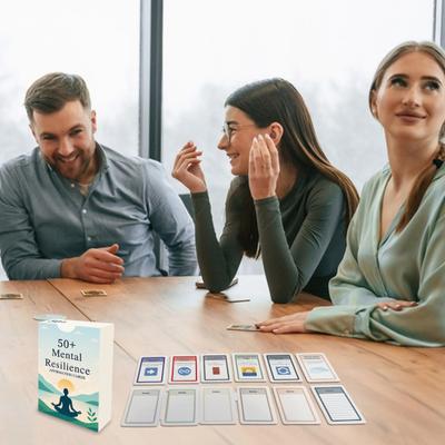 55 Stück/Set Mentale Resilienz Affirmationskarten Stressabbau Motivationskarten Deck Selbstfürsorge Emotionales Wohlbefinden Ermutigung Achtsamkeitsmeditation