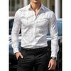 Men's Floral Printed Long Sleeved Lapel Shirt, European and American Nightclub Party Trend Casual Floral Shirt
