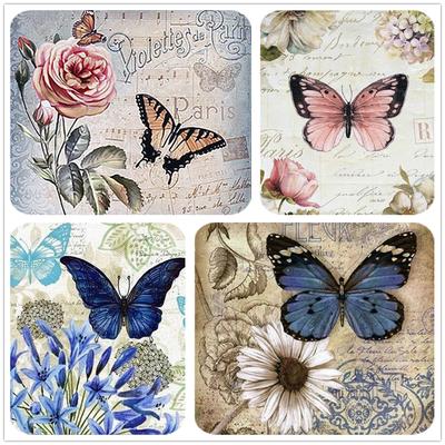 DIY 5D Vollbohrer Diamantmalerei Schmetterling Stickerei Kreuzstich Mosaik Heimdeko Geschenk