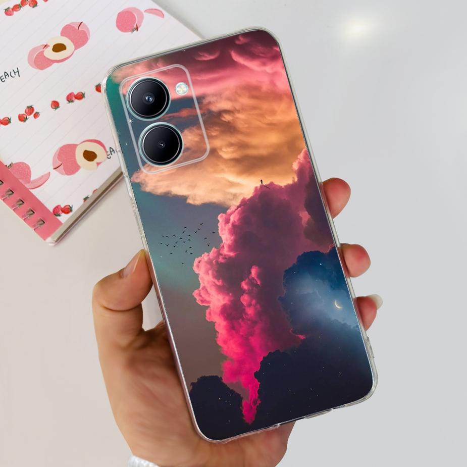 For Realme C33 2023 Case New Fashipn Painted Back Cover Soft Silicone Phone Case For Realme C33 C 33 RealmeC33 Fundas 6.5'' Bags