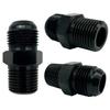 2X Flare Male AN4 AN6 AN8 AN10 AN12 To 1/4NPT 1/8NPT 3/8NPT 3/4 NPT Thread Straight Fittings Fuel Oil Cooler Hose Pipe Adapter
