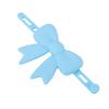Silicone Bow Headphone Accessory Soft Fun 3D Headphone Bow Decor for Earphone Blue