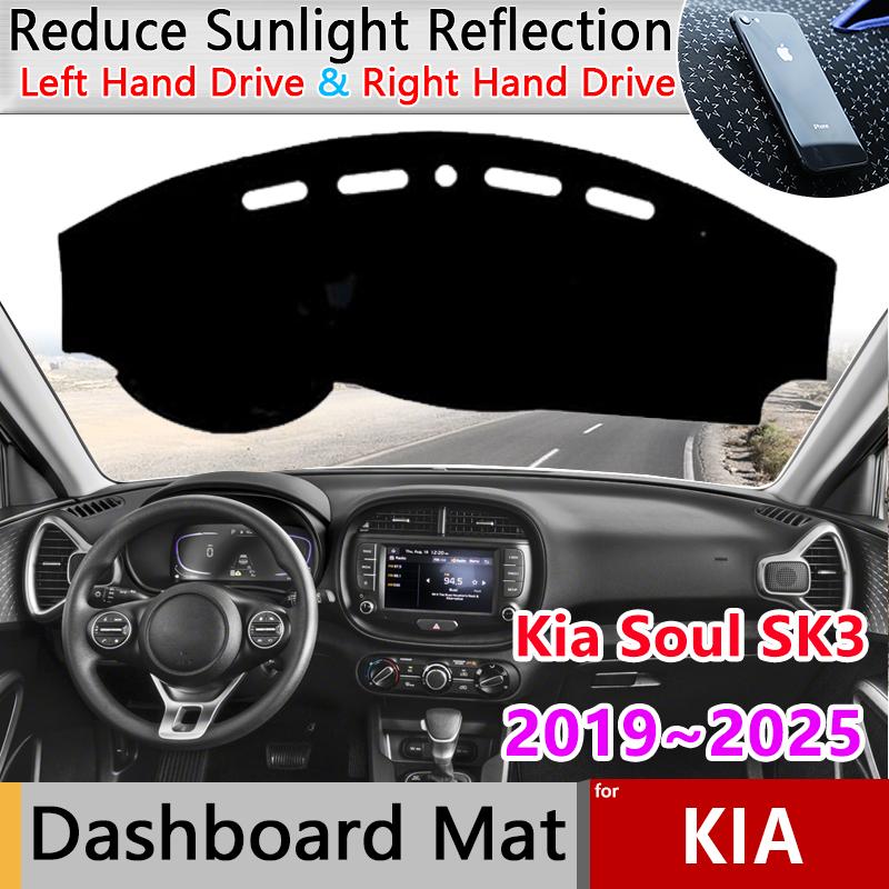 for Kia Soul SK3 Accessories     2024 2025 Car Anti-Slip Mat Dashboard Cover Pad Sunshade Dashmat Carpet Cushion