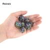 7 Pcs Colorful  Rotary Cyclone Metal Dice Hollow Metal Polyhedral Dice Set Suitable for Role-Playing RPG  Board Game Card Game