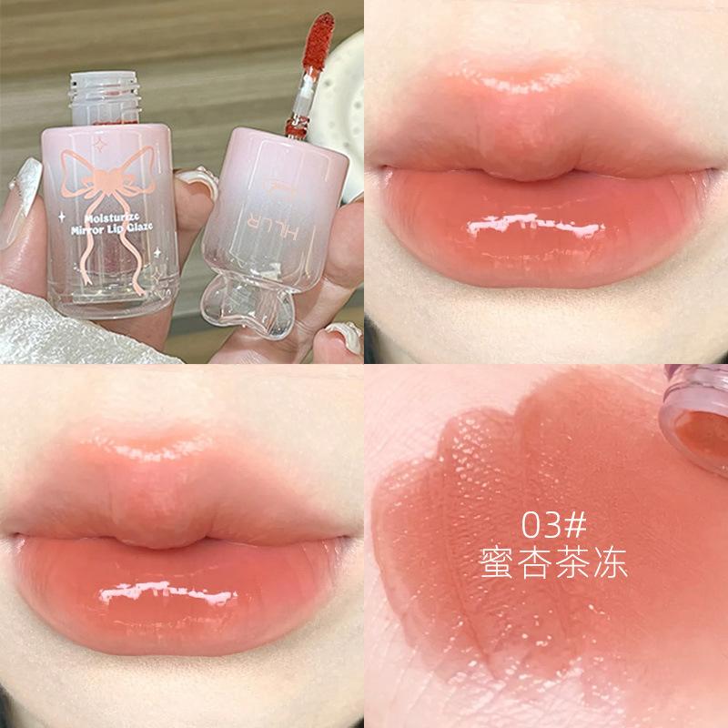 Hllr Mirror Water Gloss Lip Gloss Non Stick Long Lasting Moisturizing Lip Gloss