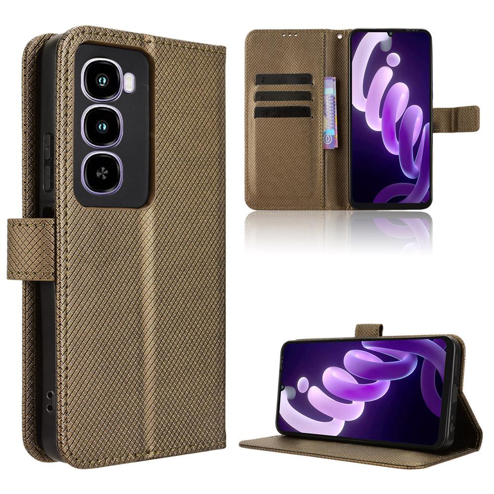 Flip Cover for Itel City 100 Leather Case [Flip Vintage Leather] Wallet Shockproof Durable Retro Phone Case