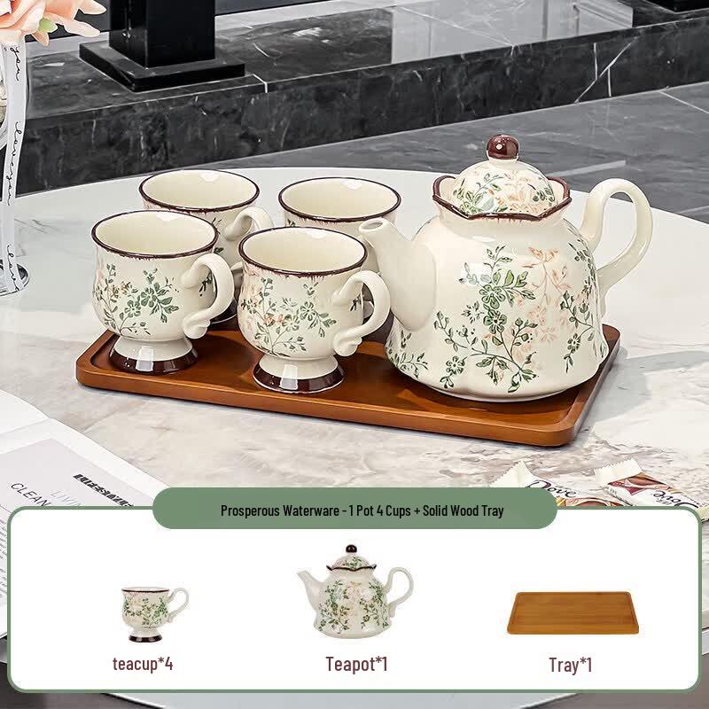 2026 Flowery Chinese Automatic Tea Ceremony Set