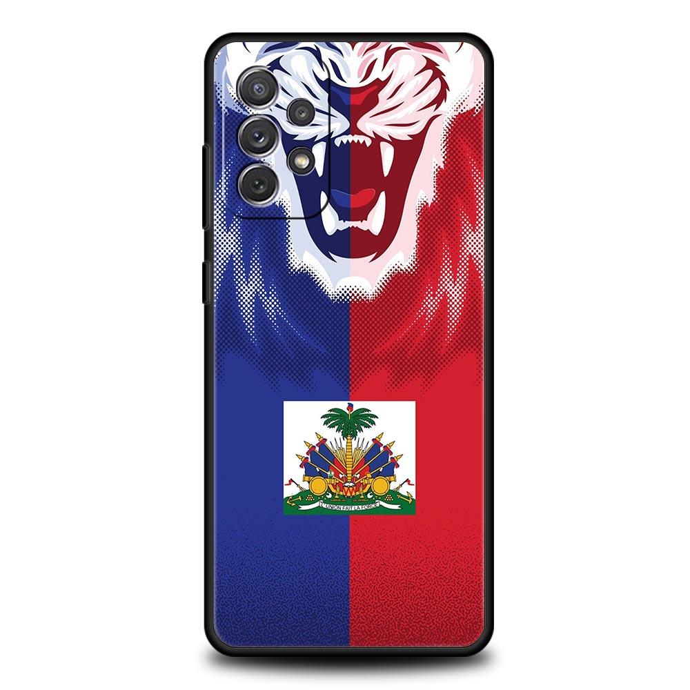 

shipping Haiti Flag Phone Case for Samsung A17 A13 A15 A25 A35 A51 A55 A71 A21S A11 A31 A41 A23 A53 A73 5G A03S A05s Cover Samsung A41