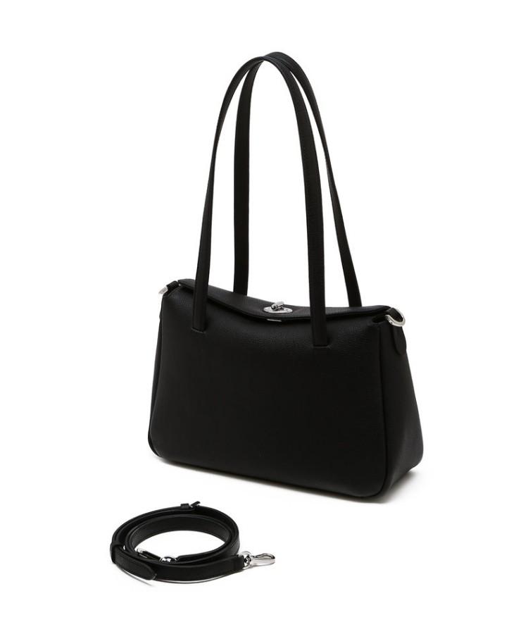 Daks Womens Accessories Black Lock-Detail Flap Shoulder Bag M_Dcba6E941Bk