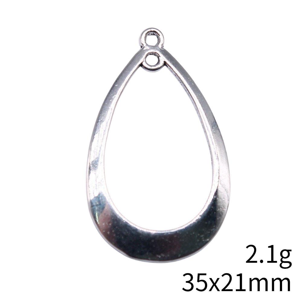 Valentine's Day Accessories Women Water Drop Moon Connector 2 Hole Pendants For Earring Accessories Parts Cheap Cute Stuff Accessory Parts
