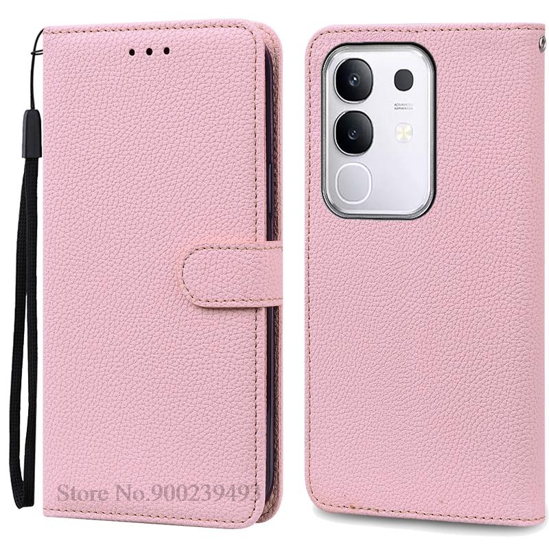 For Vivo Y29 Case Wallet Leather Flip Cover For Vivo Y29 Case Soft TPU Silicone Book Cover Phone Fundas Coque Etui