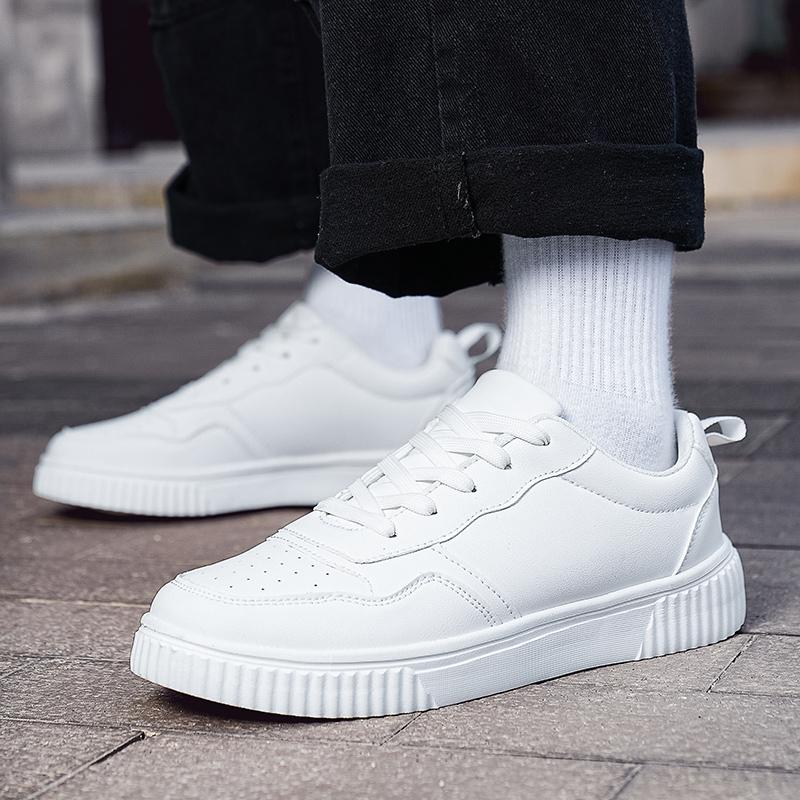 Men Skateboard Shoes Women White Sport Shoes Couple Black Wide Palm Shoes Large Size Sneakers