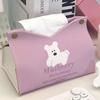 BeiYiPin Pink Puppy Desktop Tissue Box