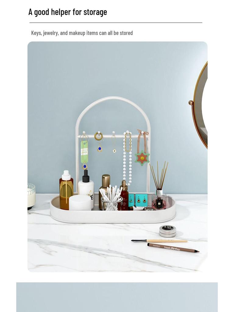 Multi-Purpose Entryway Storage Rack: Key, Shoe, Jewelry & Mask Organizer