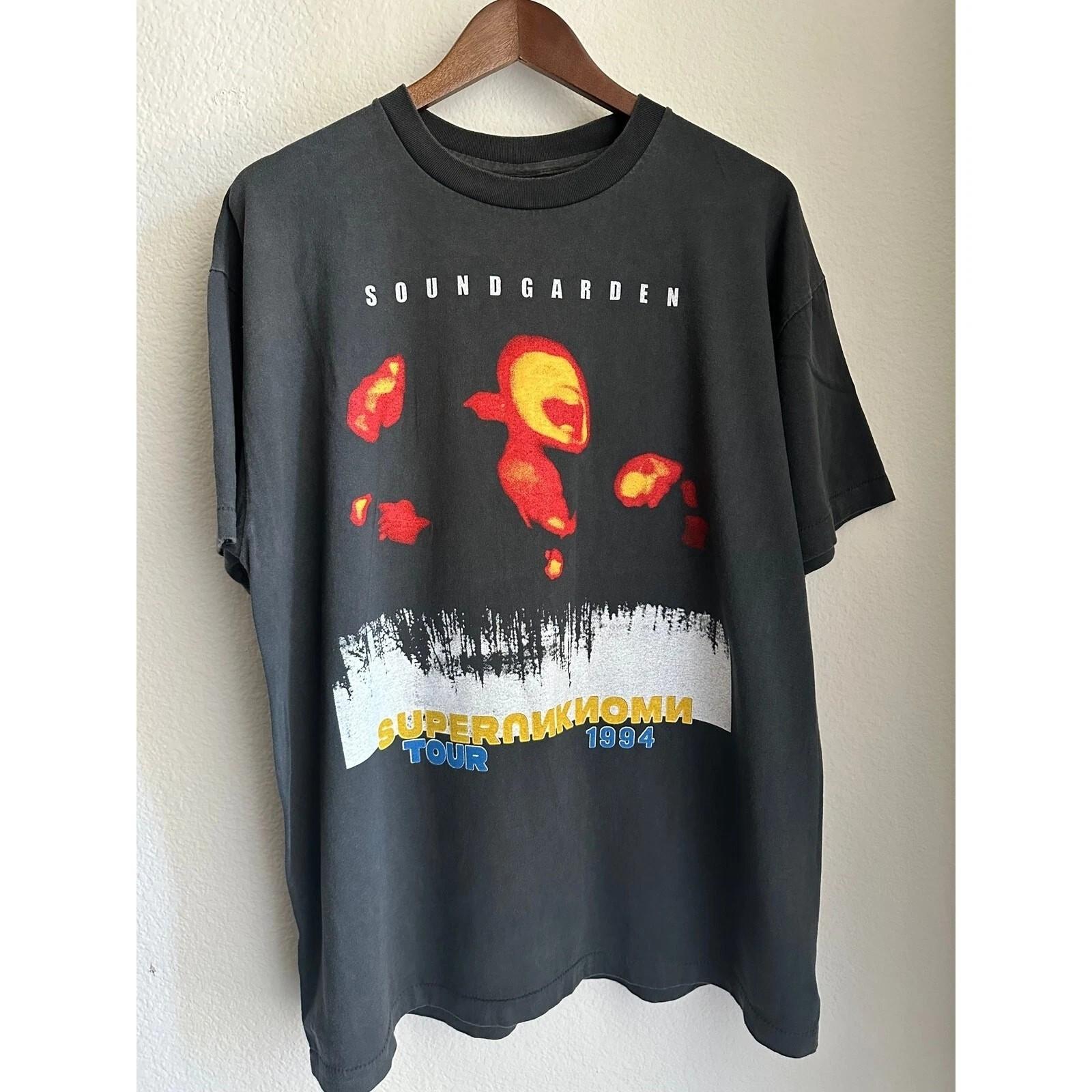 Soundgarden Superunknown Tour 1994 Vtg Black Unisex T-shirt Reprint KH12491 M