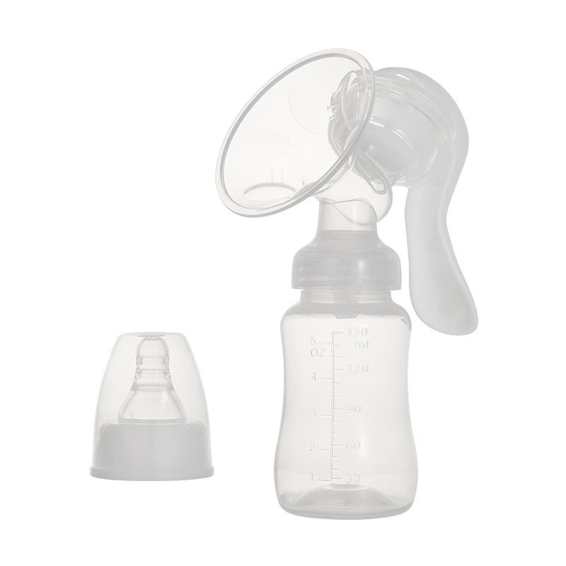 Manual Silicone Breast Pump & Milk Collector for Nursing Mothers