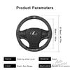 38cm Car Anti-Slip Steering Wheel Cover Carbon Fiber Leather Cover For Lexus F SPORT ES RX NX LS UX LM LX GX LC RZ IS CT GS RC