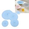 Silicone Lid Set Heat Resistant Reusable Microwave Splatter Cover Food Suction Lid for Bowls Pots Pans 5pcs
