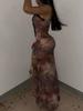 Summer Black Sheer Mesh Beach Dress Women Elegant Sexy Lace-Up Cardigan Slim Maxi Dress Long Sleeve Holidays Party Dresses G0Ea