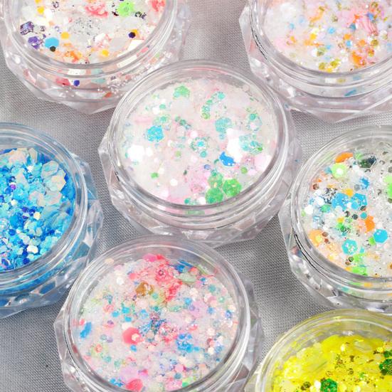 1 Box Gloss Art Effect Sequin Shiny Nail Luminous High Non-drop DIY Iridescent Firefly Style