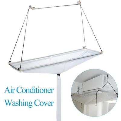 PVC Klimaanlagen-Hängeabdeckung Waschen Reinigen PVC Transparent Wasserdicht Schutz Heimgebrauch 120cmx39cm